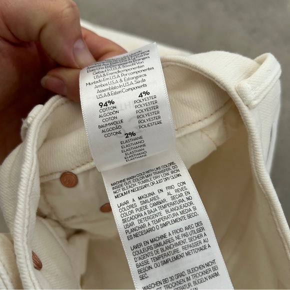 MOTHER the looker ankle in cream puffs wash size 23 - Picture 8 of 10